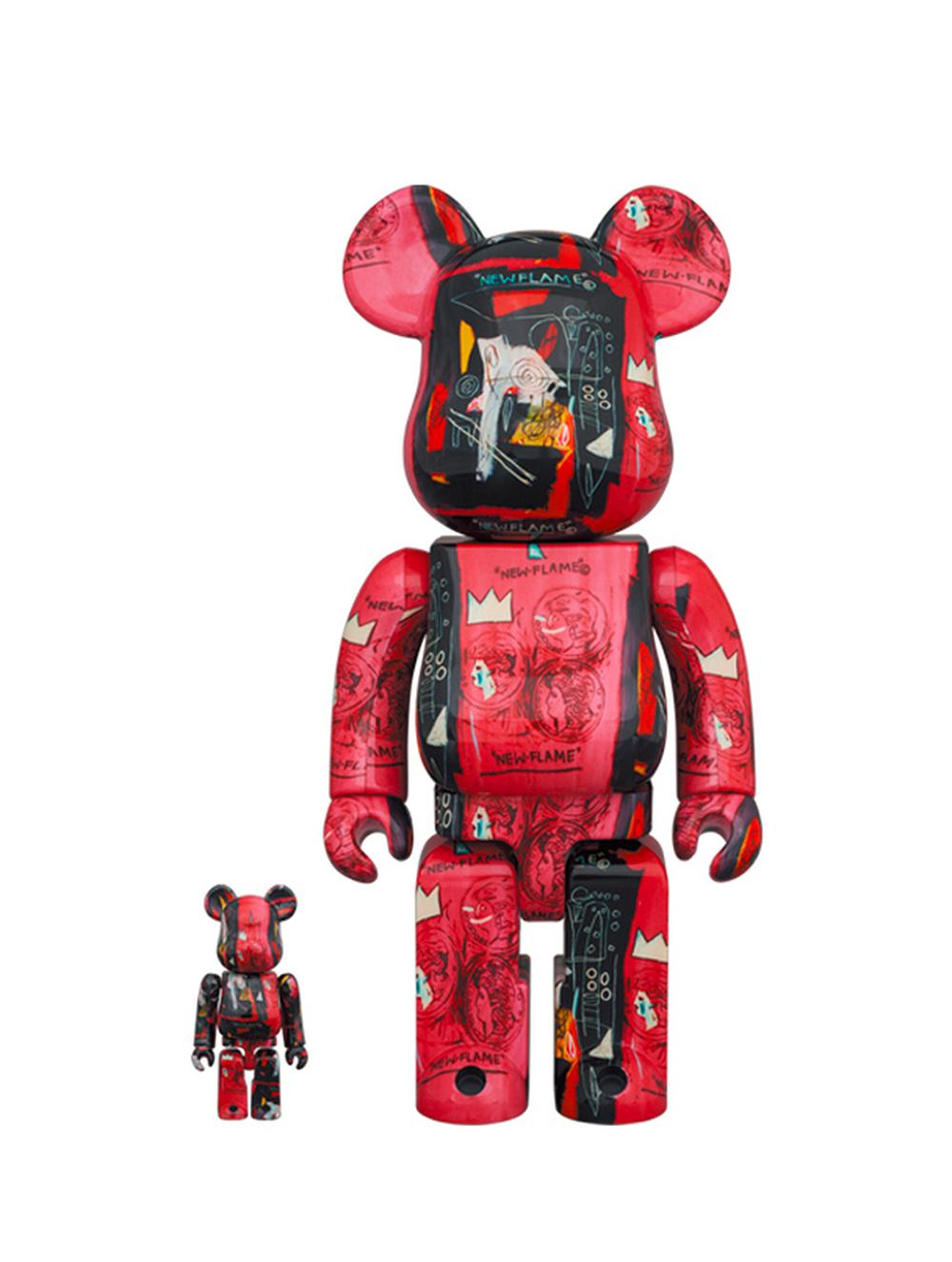 Be@rbrick x Estate of Jean-Michel Basquiat 400% and 100%, set of 4  For Sale 1