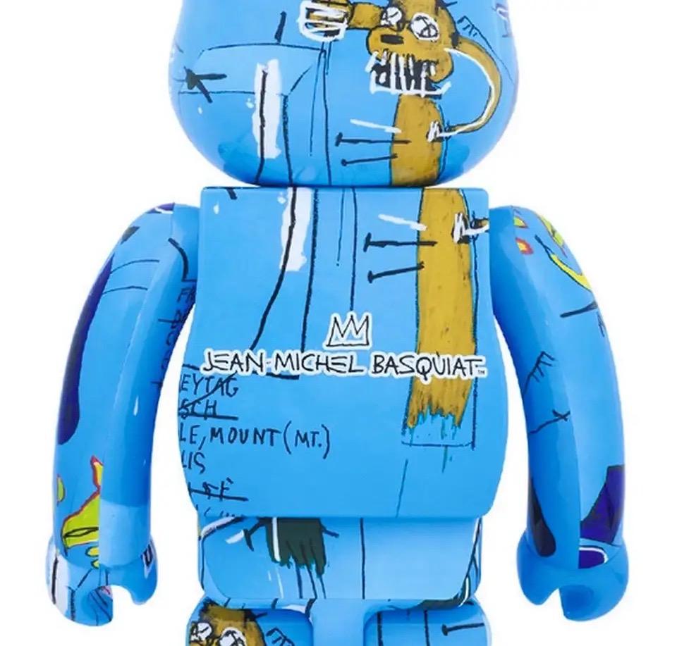 Juego de 4 compañeros Basquiat Bearbrick 400% (Basquiat BE@RBRICK) en venta 3