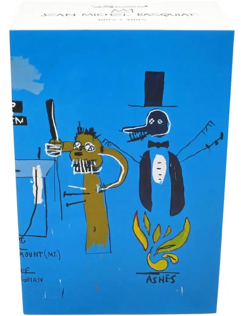 Juego de 4 compañeros Basquiat Bearbrick 400% (Basquiat BE@RBRICK) en venta 6