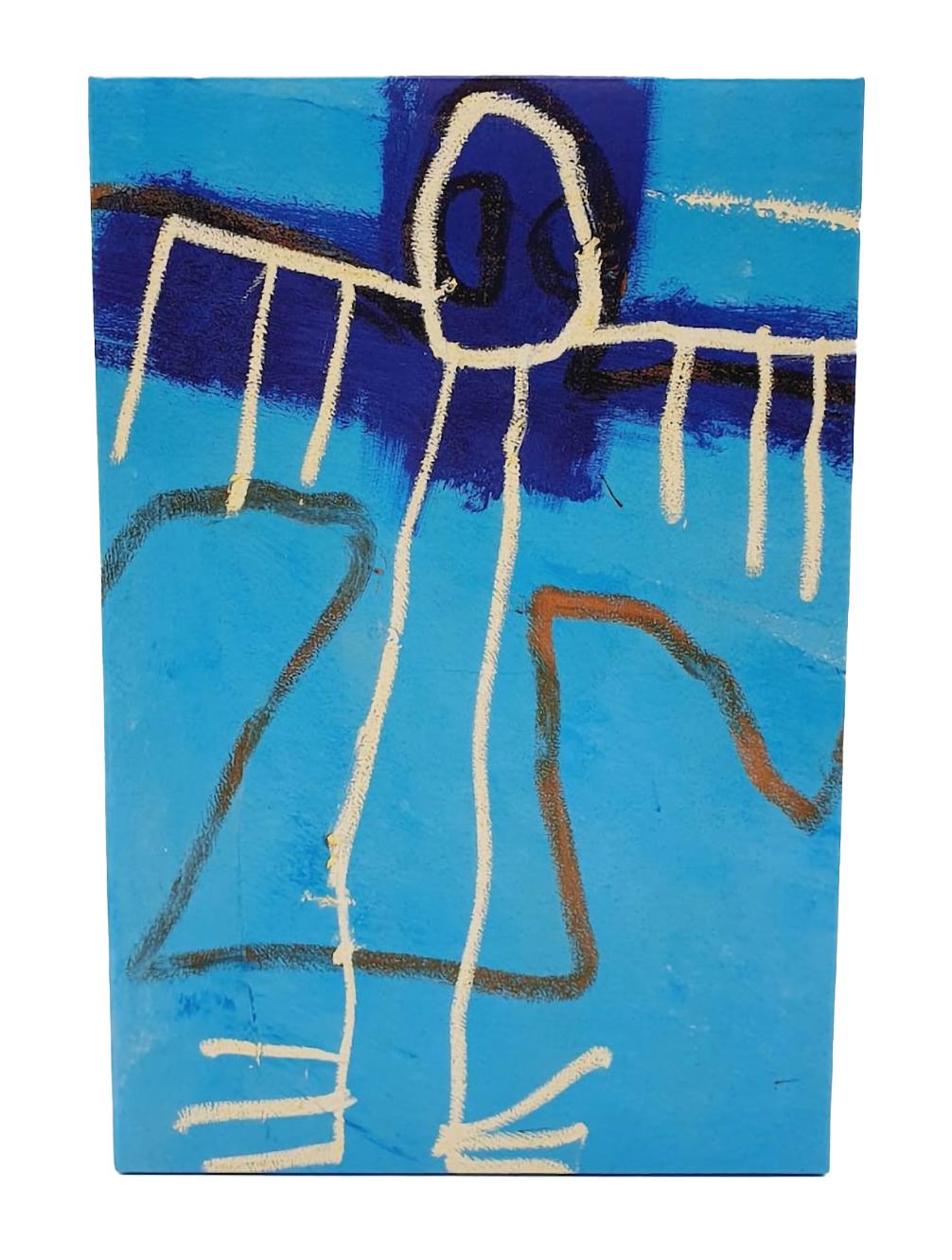 Jean-Michel Basquiat Bearbrick Vinyl Figuren: Satz von zwei (400% & 100%):
Ein einzigartiges, zeitloses Basquiat-Sammlerstück in limitierter Auflage, geschützt und lizenziert durch den Nachlass von Jean-Michel Basquiat. Das Sammlerstück zeigt