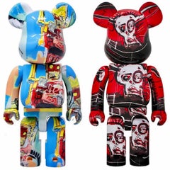 Be@rbrick x Estate of Jean-Michel Basquiat 400% and 100%, set of 2