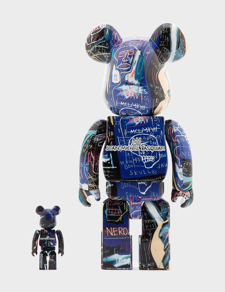 Warhol Basquiat Bearbrick 400% and 100% figures (Warhol Basquiat