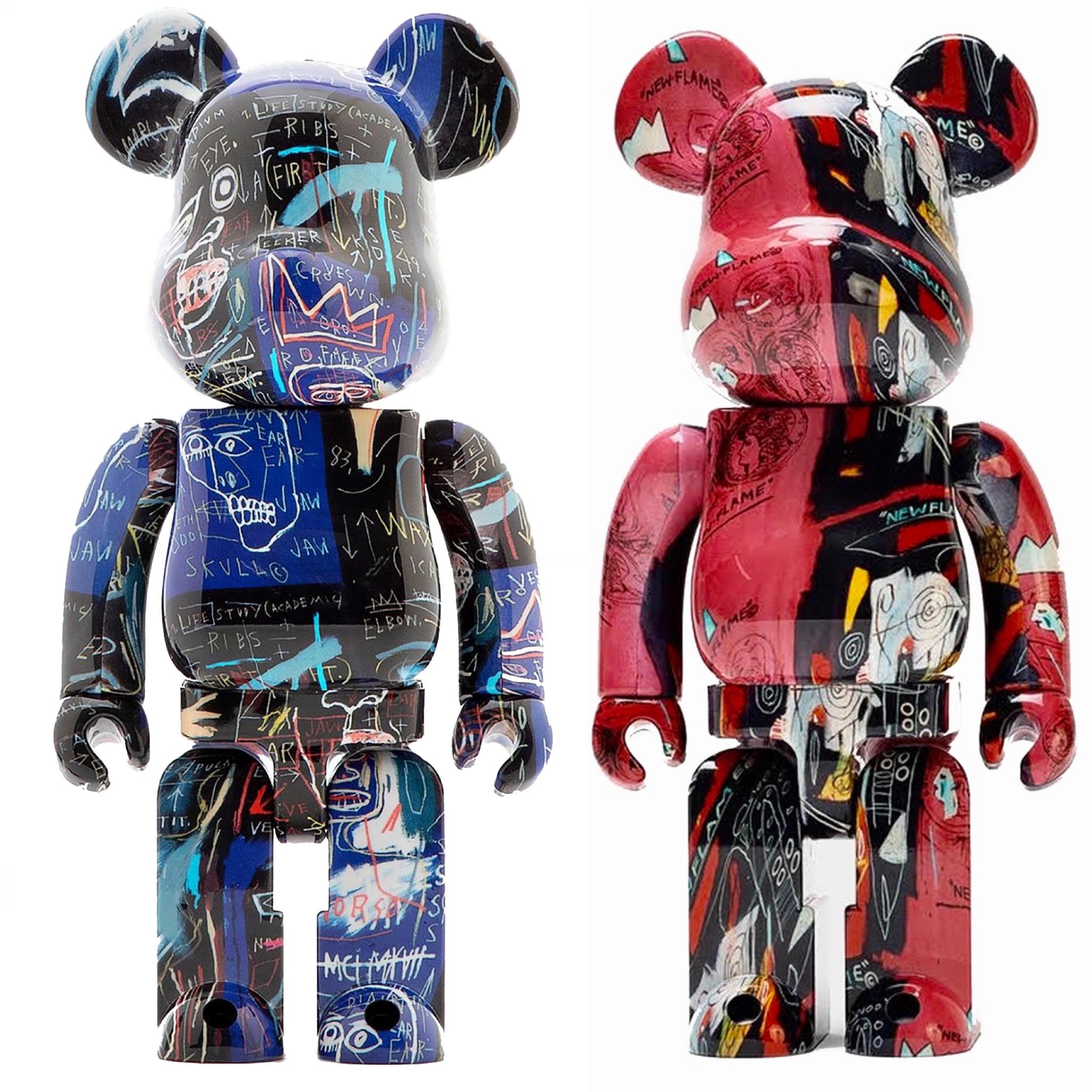 Be@rbrick x Warhol and Basquiat Estates 400% and 100%, set of 2 works