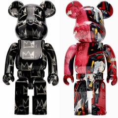 Basquiat Bearbrick 400%: set of 2 works (Basquiat Be@rbrick)