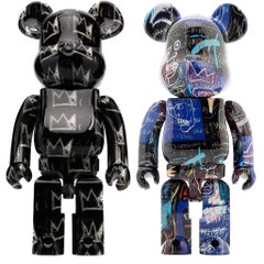jean michel basquiat bearbrick Basquiat Bearbrick 400%: set of 2 works (Basquiat BE@RBRICK)