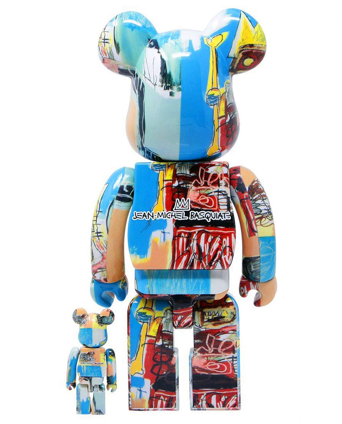 Bearbrick x Estate of Jean-Michel Basquiat and Bearbrick x Andy Warhol Foundation and Estate of Jean-Michel Basquiat Vinyl Figures: Set of two (400%):
A unique, timeless collectible trademarked & licensed by the estates of Jean-Michel Basquiat and