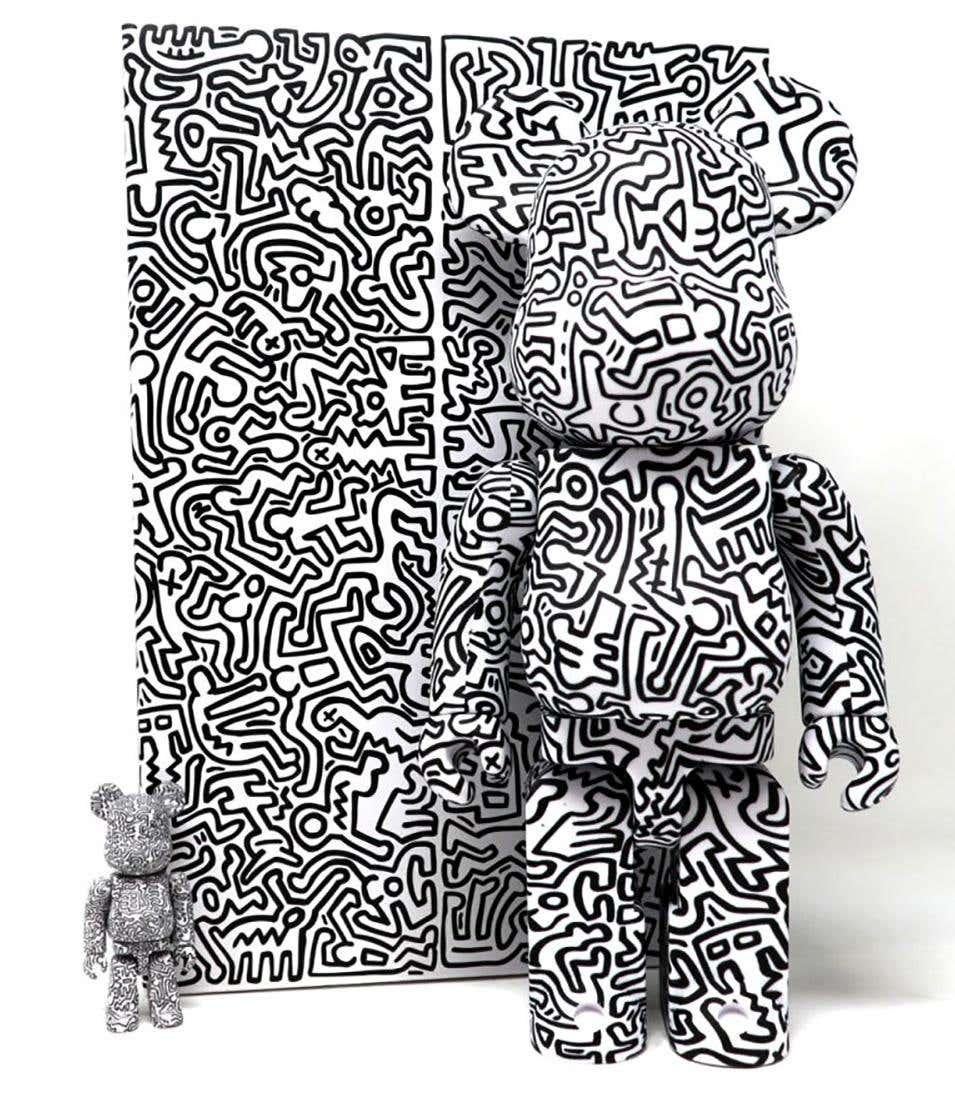Basquiat Keith Haring 400% Bearbrick set (Basquiat Haring BE@RBRICK) 4