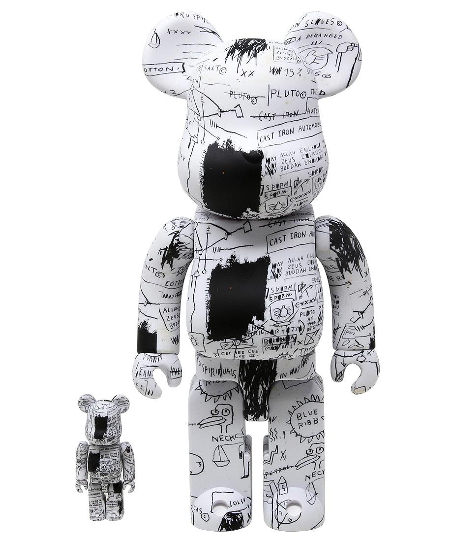 Basquiat Keith Haring 400% Bearbrick set (Basquiat Haring BE@RBRICK) - Sculpture by after Jean-Michel Basquiat
