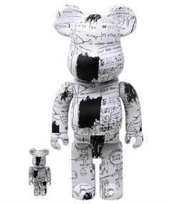 Ensemble en tissu ours Basquiat Keith Haring 400 % (Basquiat Haring BE@RBRICK)