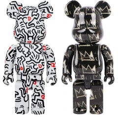 Be@rbrick x Basquiat and Haring Foundations 400% set of 2