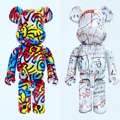 Basquiat & Keith Haring Bearbrick 1000%: Set of 2 (Basquiat Haring BE@RBRICK)