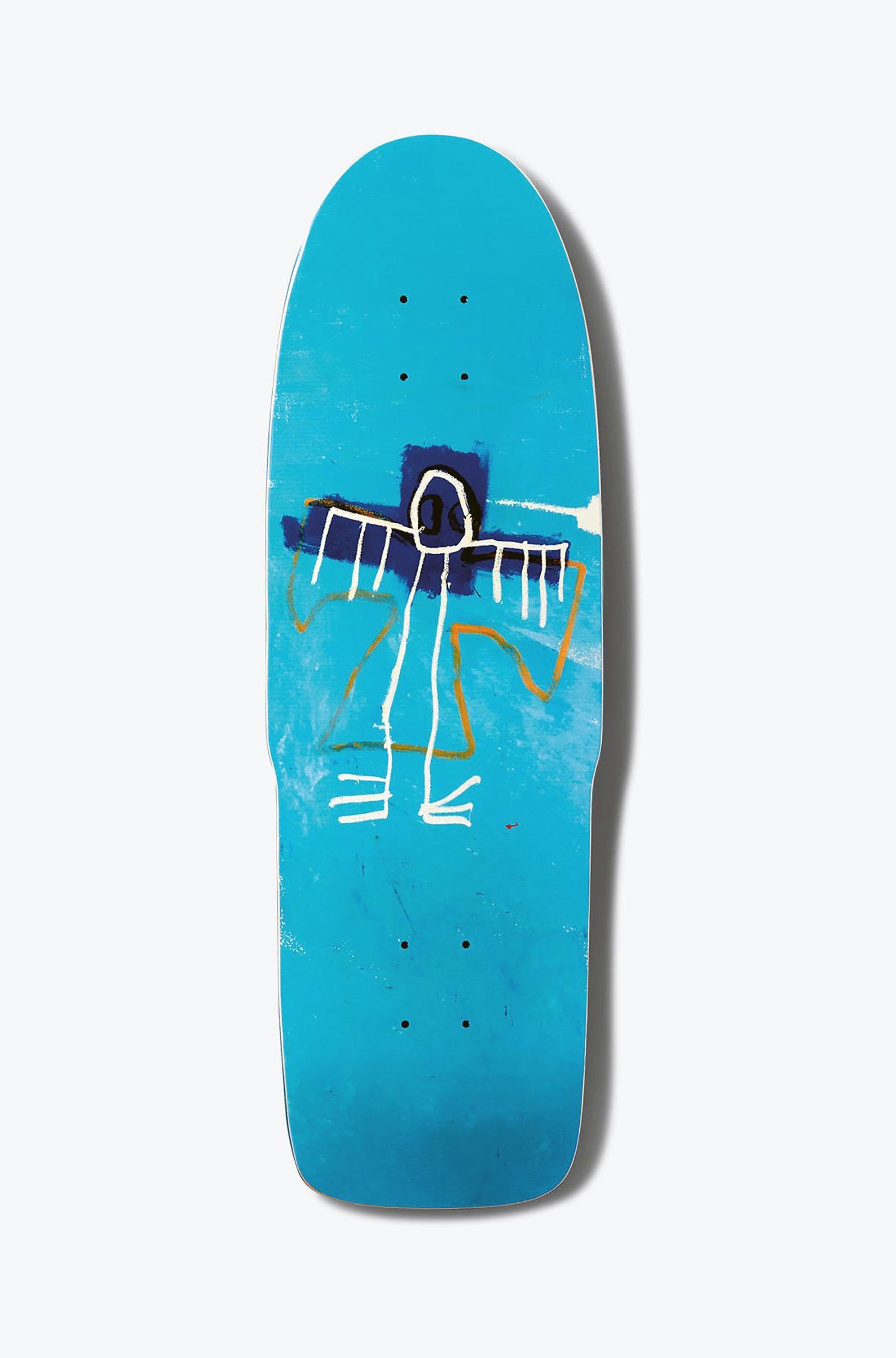 Diamond Supply Co x Estate of Jean-Michel Basquiat Skate Deck "Angel" (en anglais)
Pont de skate en édition limitée sous licence de la succession de Jean Michel Basquiat en collaboration avec Artestar en 2018, mettant en vedette l'œuvre très