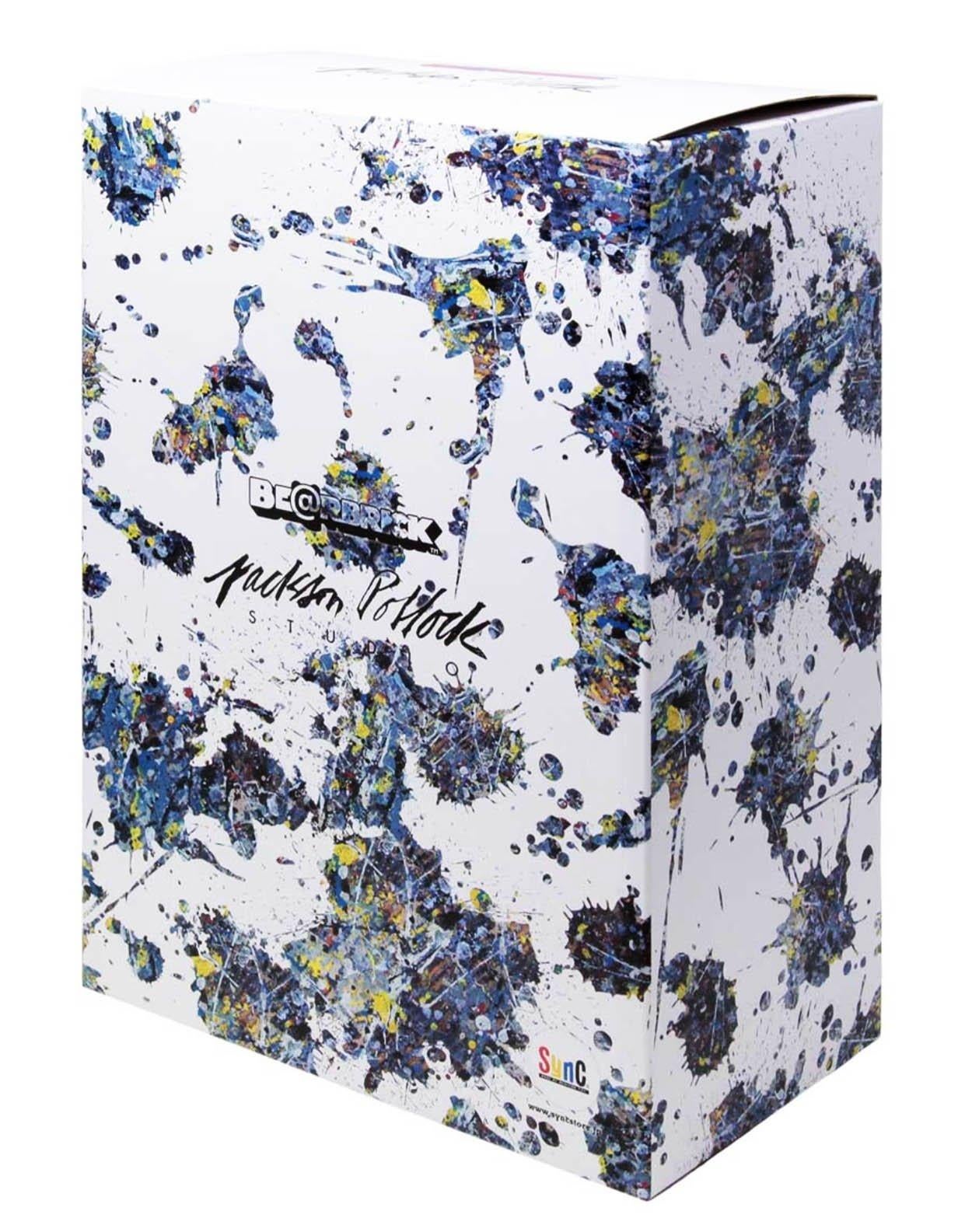 BEARBRICK - JACKSON POLLOCK (V3) SPLASH 400% & 100%
Date of creation: 2021
Medium: Vinyl figure
Edition: Open
Size: 28 x 10 x 10 cm
Condition: In mint conditions, inside its original package
Observations:
Vinyl figure published in 2021 by Medicom