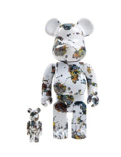 BEARBRICK - JACKSON POLLOCK 400% & 100% Medicom Toy Japan Vinyl figure Pop Art