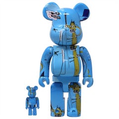 BEARBRICK: JEAN-MICHEL BASQUIAT 400% & 100% Medicom Toy Japan, Vinyl figure