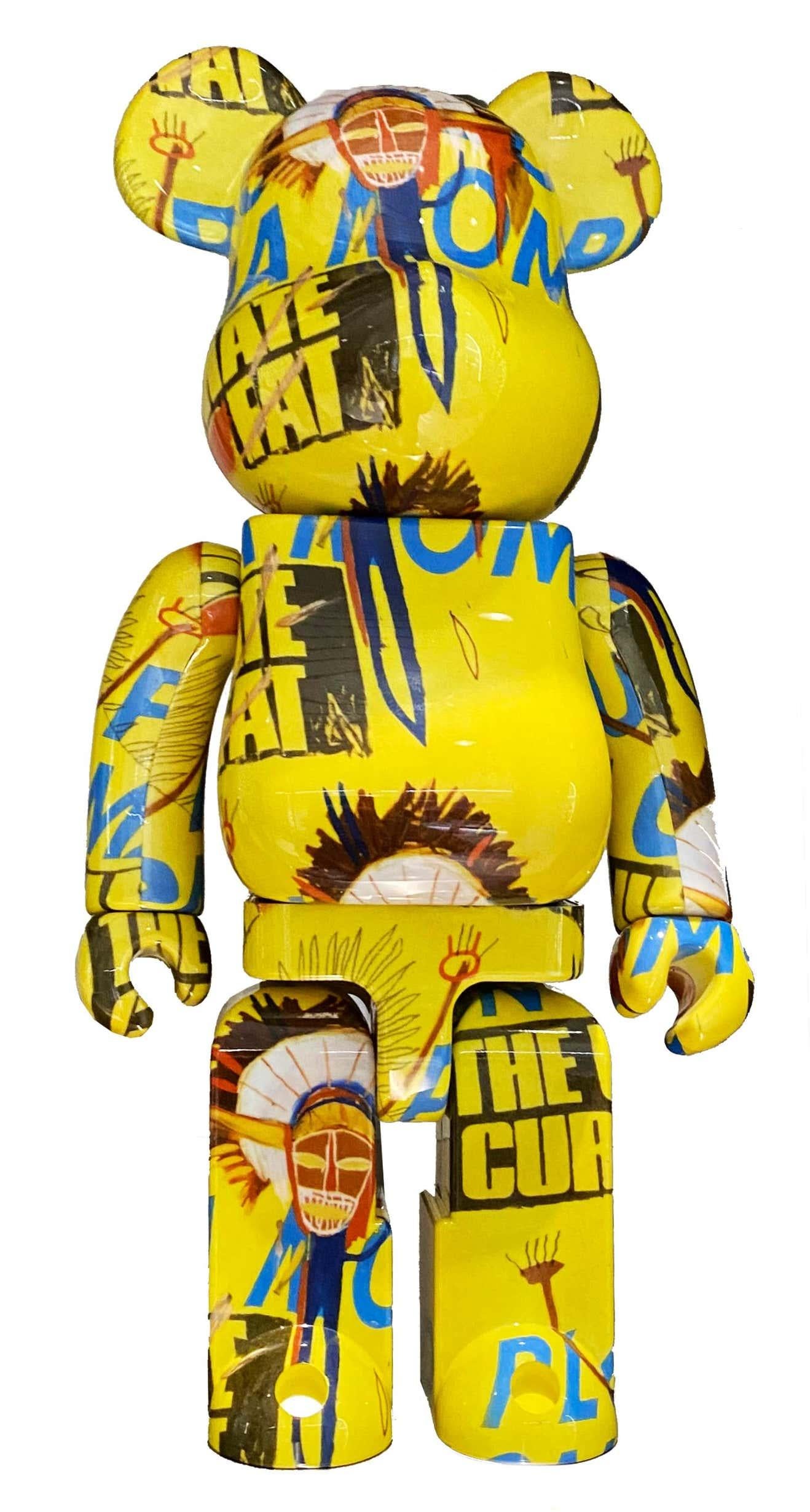 Bearbrick and Andy Warhol Foundation and Estate of Jean-Michel Basquiat Vinyl Figures: Set of two 400%:
Unique, timeless collectibles trademarked & licensed by the Estates of Jean-Michel Basquiat & Andy Warhol. The partnered collectibles reveal