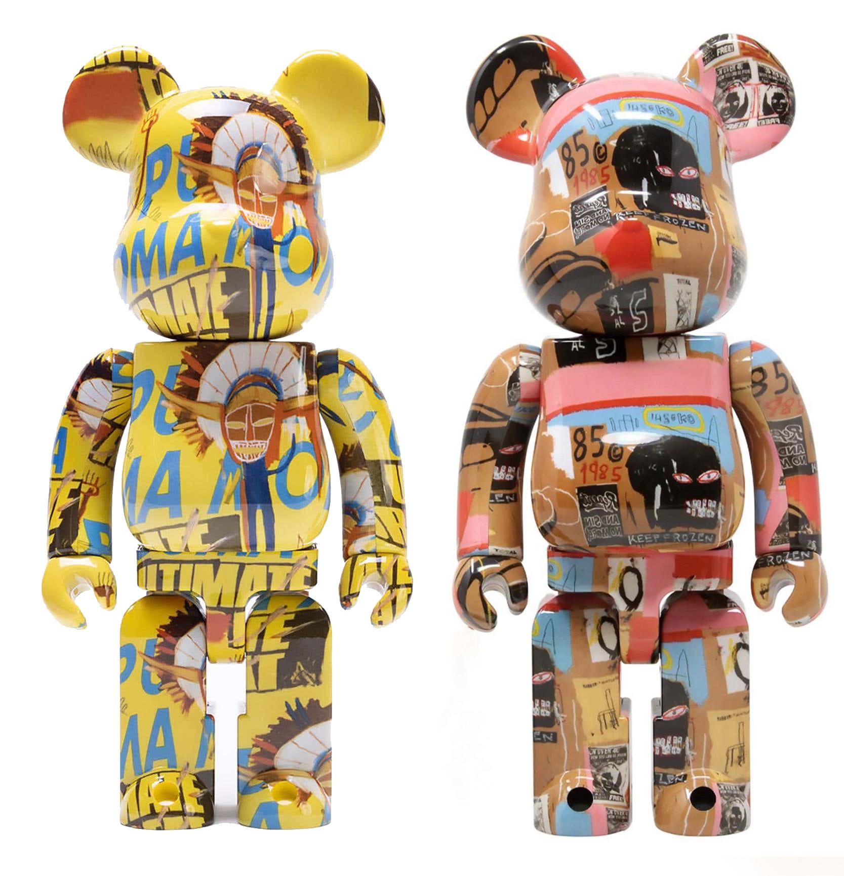 Be@rbrick x Warhol and Basquiat Estates 400% set of 2 works - Art by Jean-Michel Basquiat