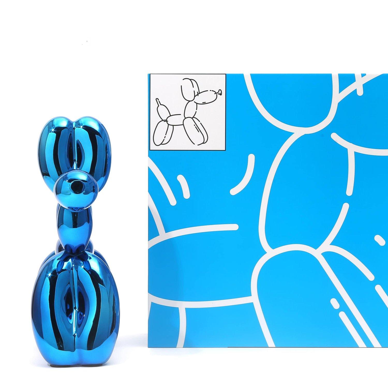 Ballon Dog - Blue  - Pop Art Sculpture by After Jeff Koons