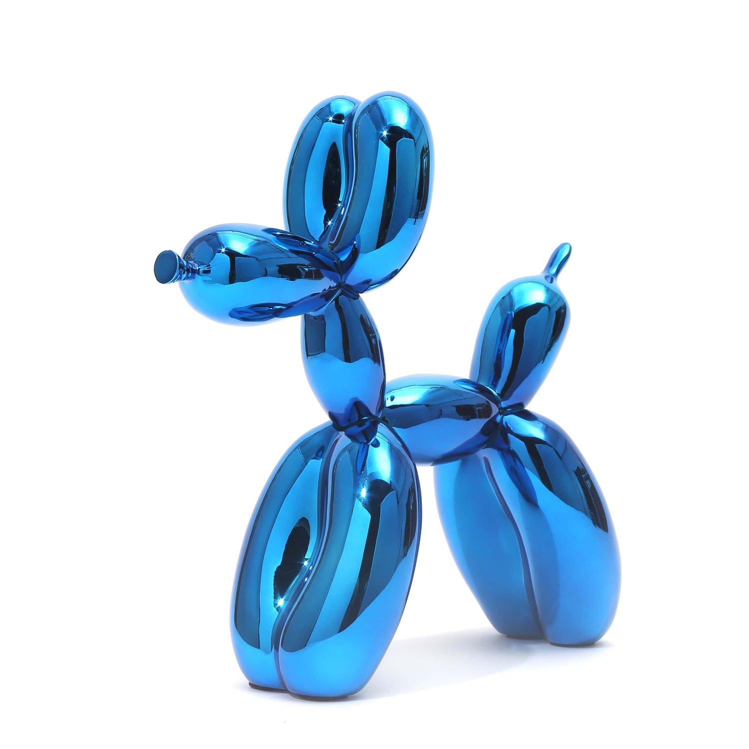 After Jeff Koons Figurative Sculpture - Ballon Dog - Blue 