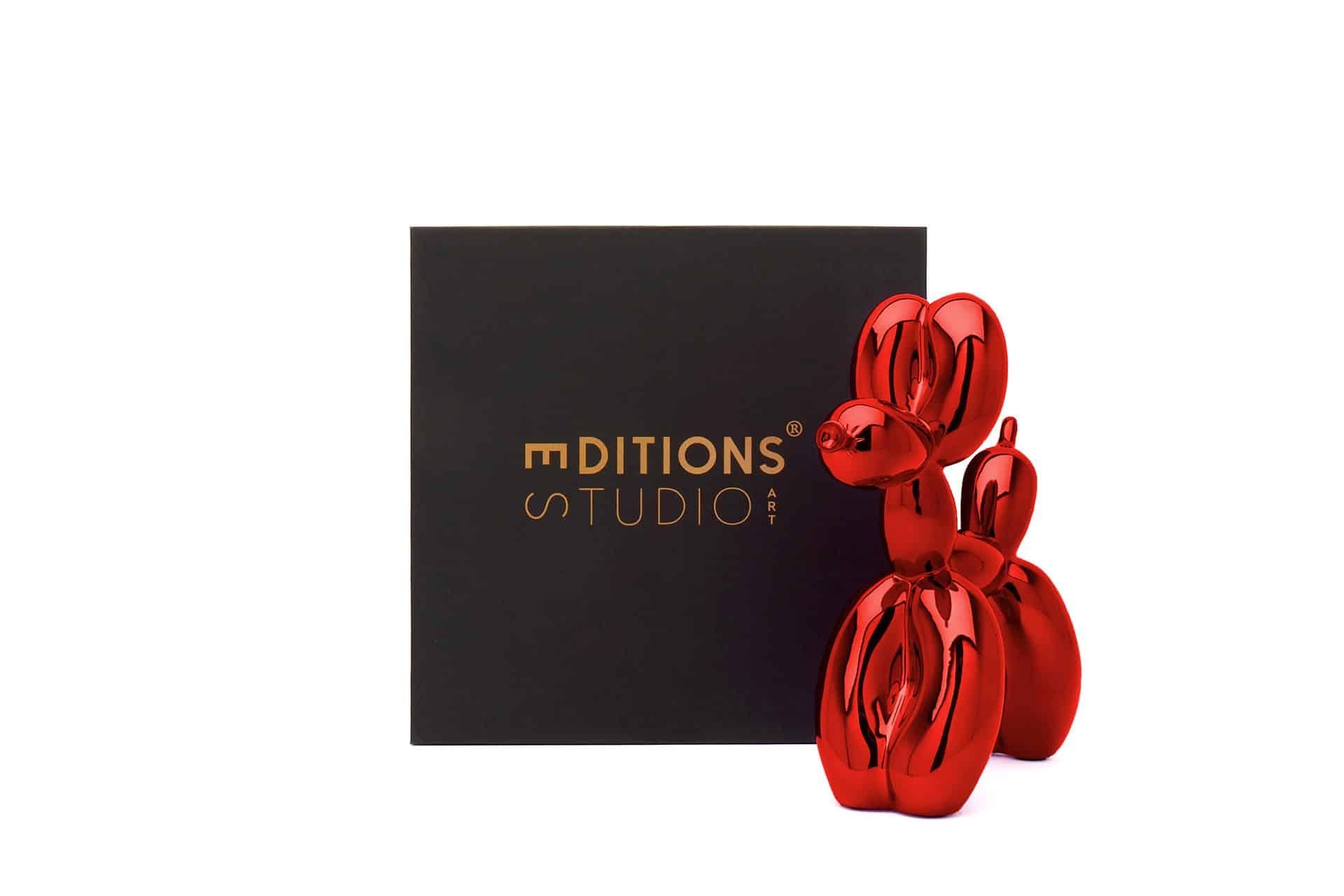Balloon Dog (After) Red - Pop Art Sculpture by After Jeff Koons