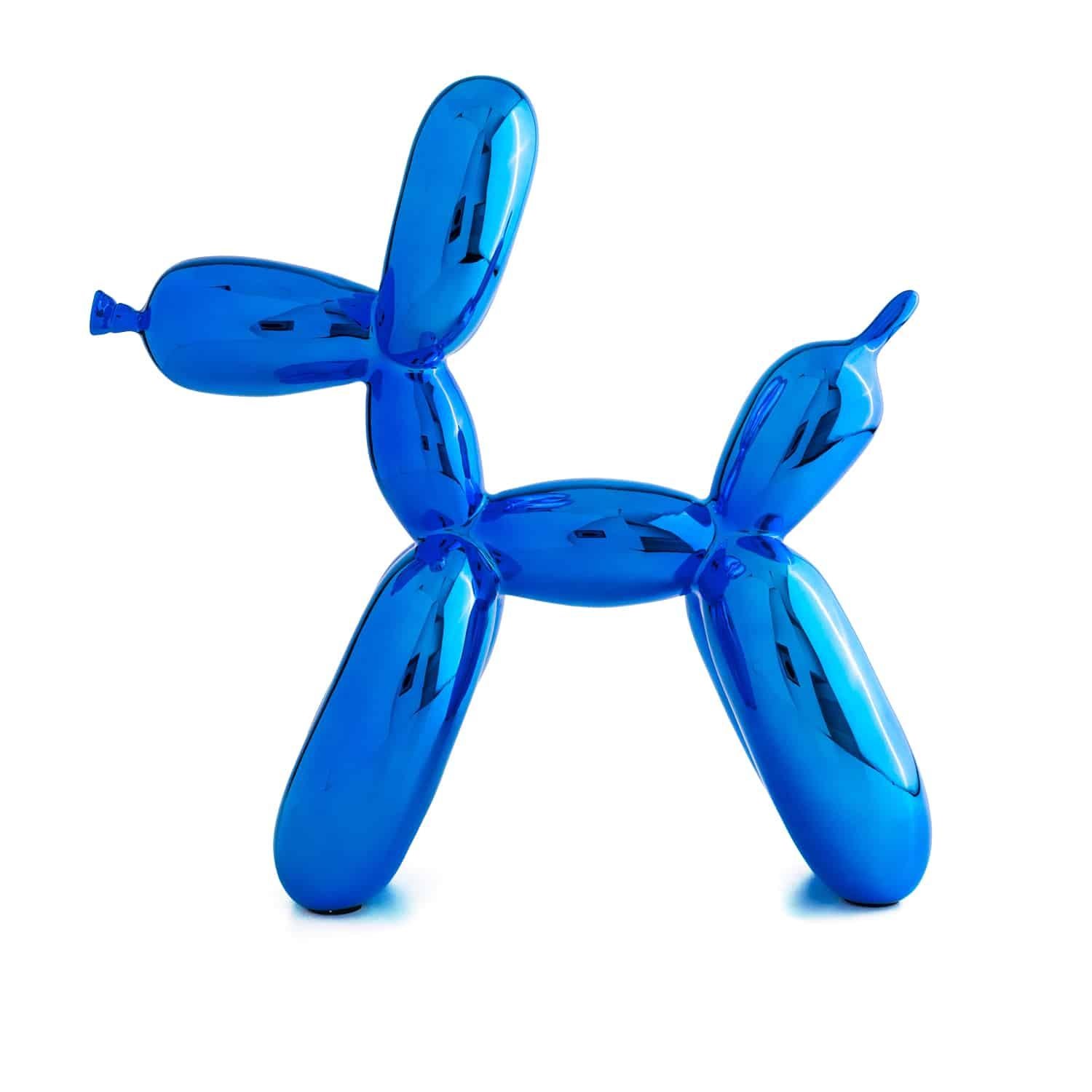 Ballonhund (Nachdem) - Blau – Sculpture von After Jeff Koons