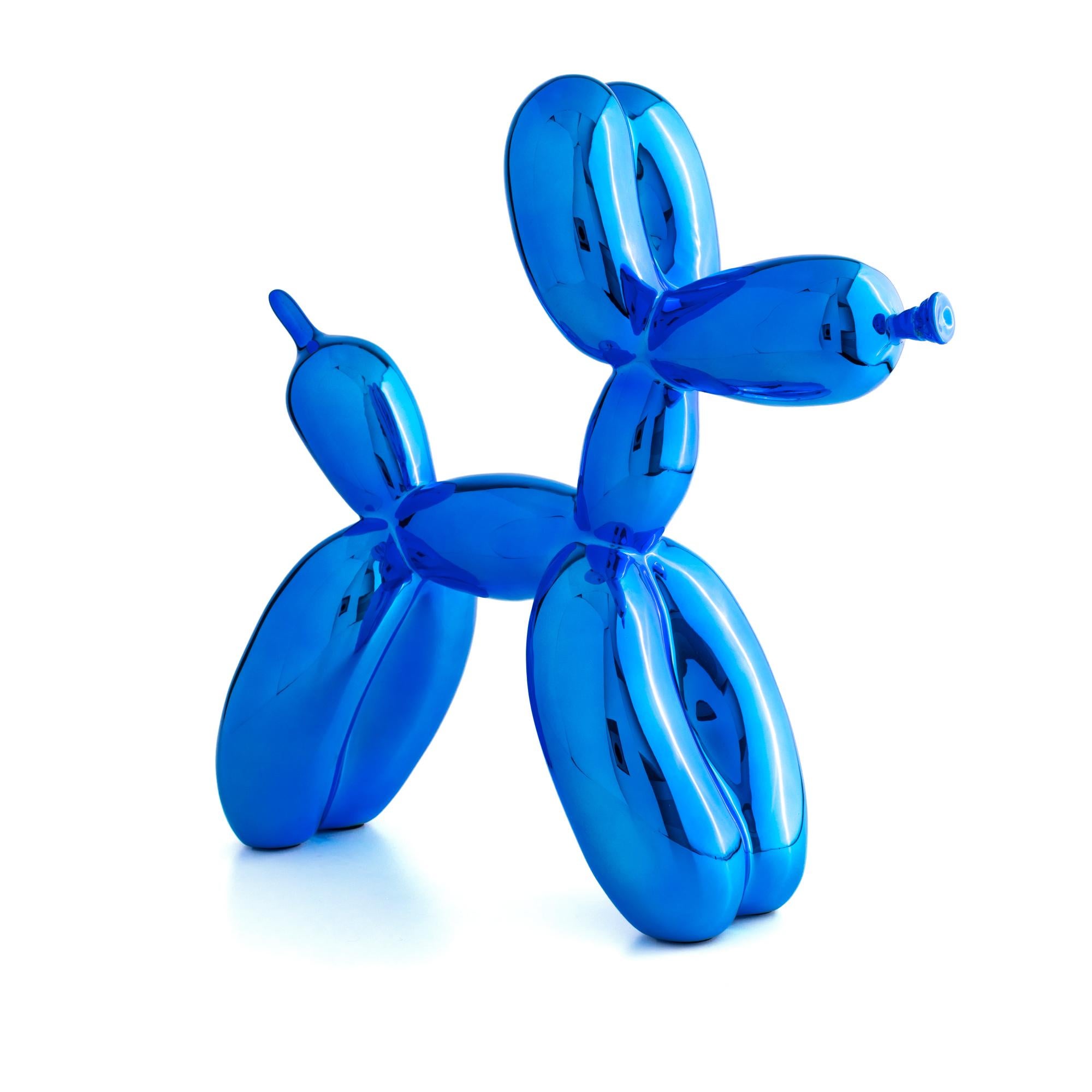 Balloon Dog ( After ) - Blue - Pop Art Sculpture by After Jeff Koons