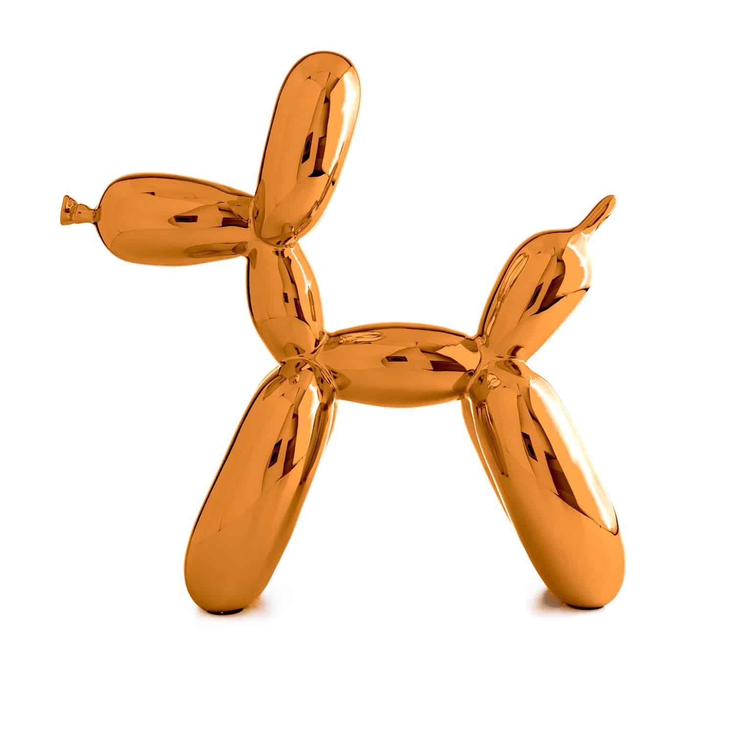 Dog Balloon Dog (d'après) - Orange - Pop Art Sculpture par After Jeff Koons