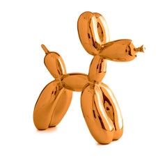 Ballonhund Orange Skulptur (After Jeff Koons)