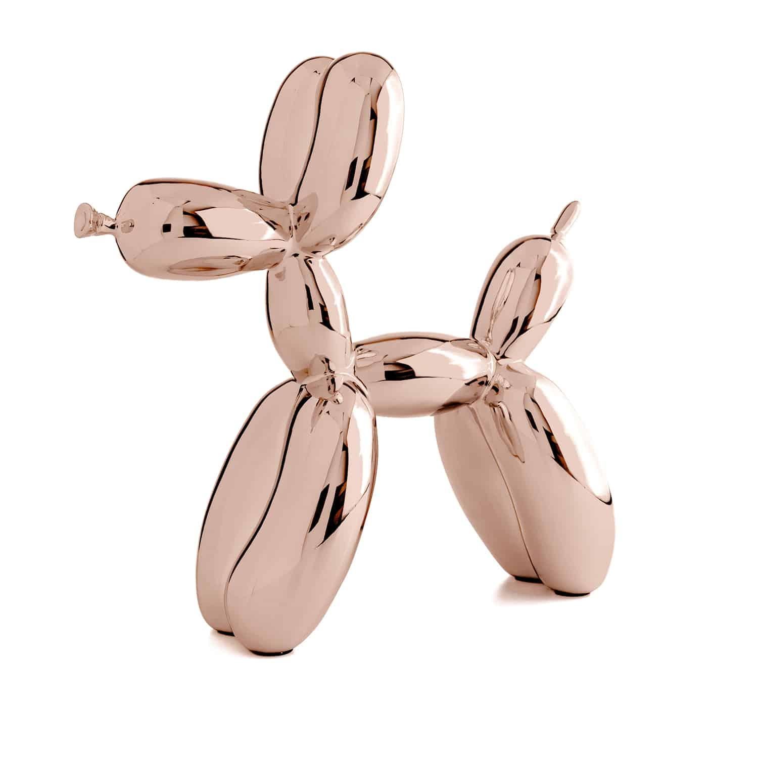 After Jeff Koons Figurative Sculpture - Balloon Dog ( After ) - Rosé Gold