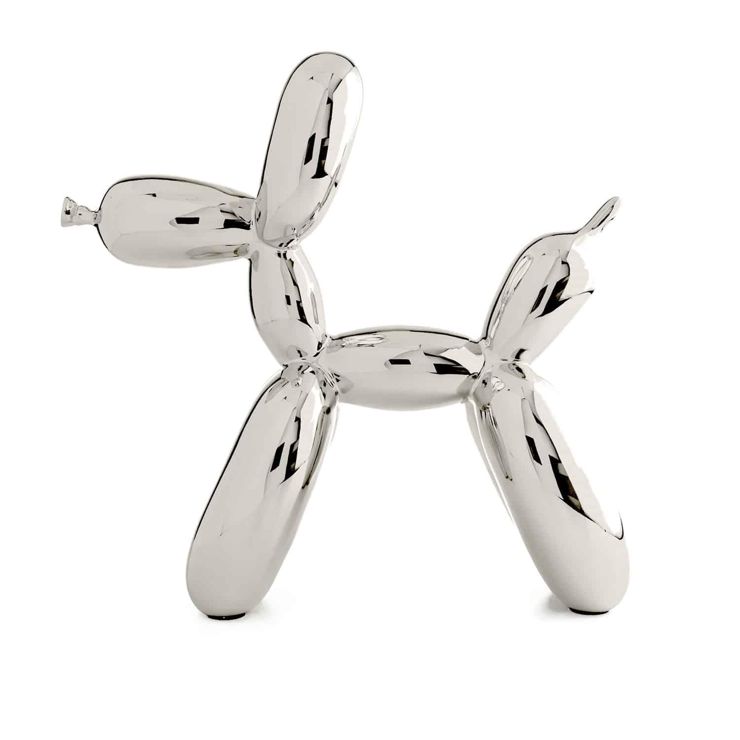 Cane con palloncino (dopo) - A. Silver - Sculpture di After Jeff Koons