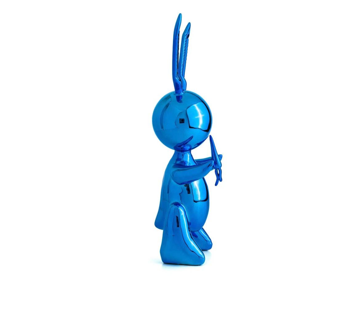 Lapin ballon XL - Bleu - Pop Art Sculpture par After Jeff Koons