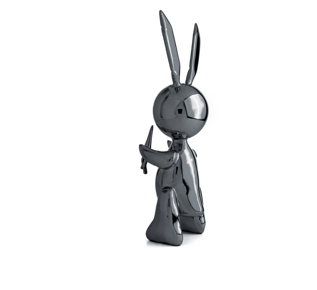 Balloon Rabbit XL - Noir graphite en vente 1