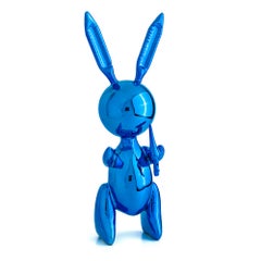Balloon Rabbit XL - Pink Sculpture, Pop Art, Zinc Alloy, 21st Century