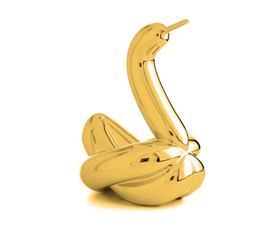 Ballon Swan ( Nach )  - Golden (Pop-Art), Sculpture, von After Jeff Koons