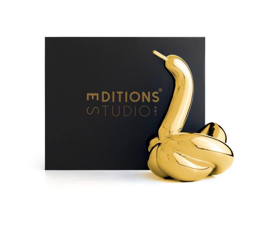 Balloon Swan ( After )  - Golden - Pop Art Sculpture by After Jeff Koons
