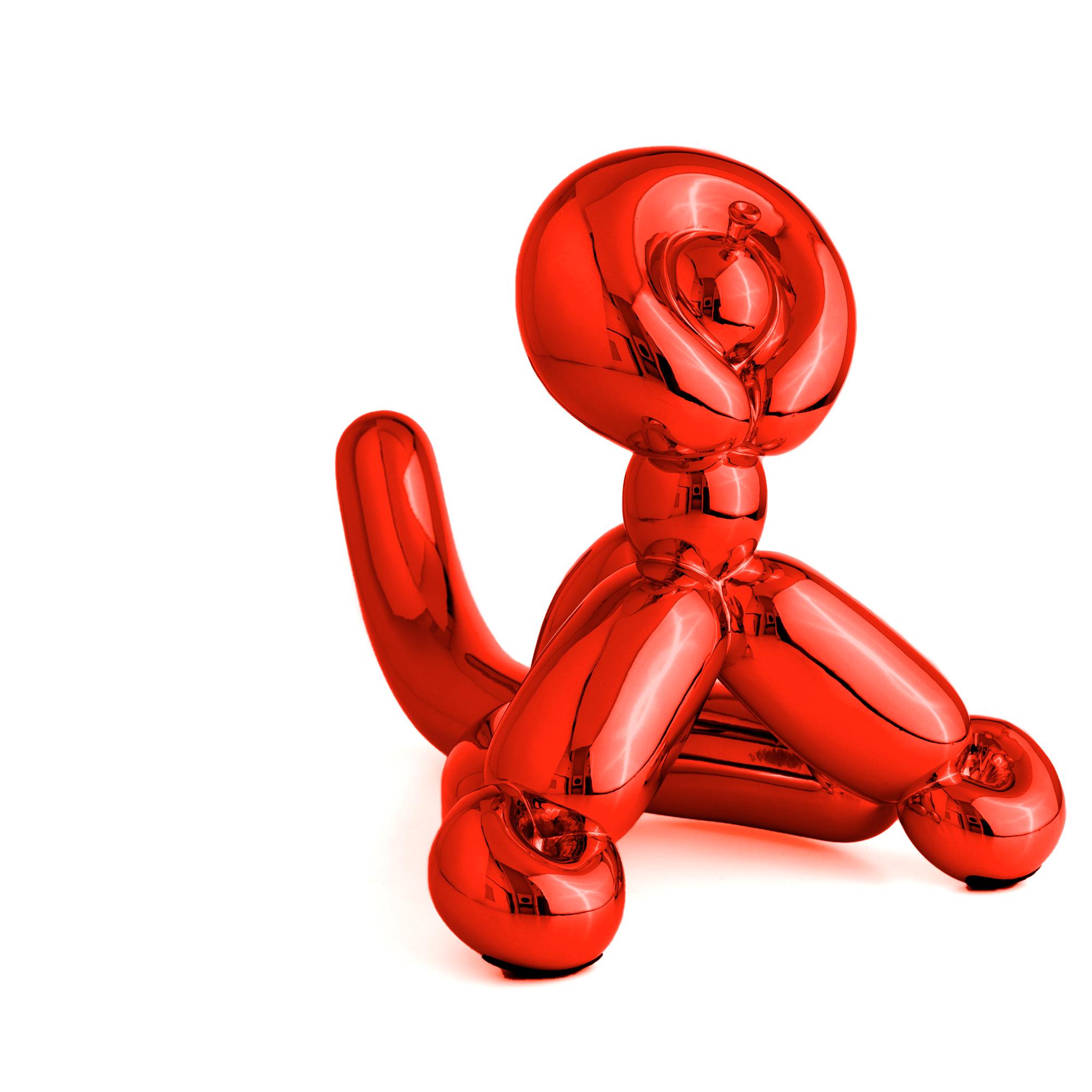 After Jeff Koons Figurative Sculpture – Skulptur „Red Balloon Monkey“, limitierte Auflage, nach Jeff Koons
