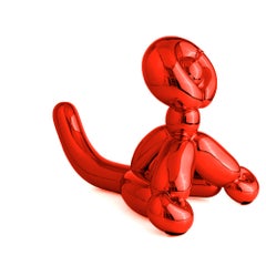 Red Balloon Monkey Sculpture, Limited Edition, After Jeff Koons