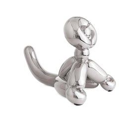 Silver Balloon Monkey Sculpture, Limited Edition, After Jeff Koons