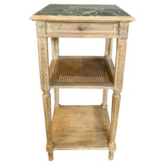 Vintage After JMF Petite French, Louis XVI Style Oak Side Table