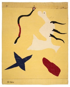 Vintage Mangouste Carpet by Joan Miró, 1961, Provenance Galerie Beyeler