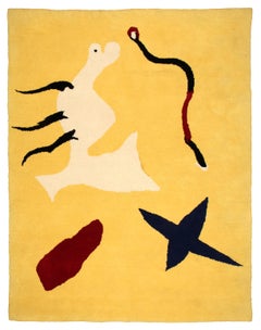 Vintage Mangouste Carpet by Joan Miró, 1961, Provenance Galerie Beyeler