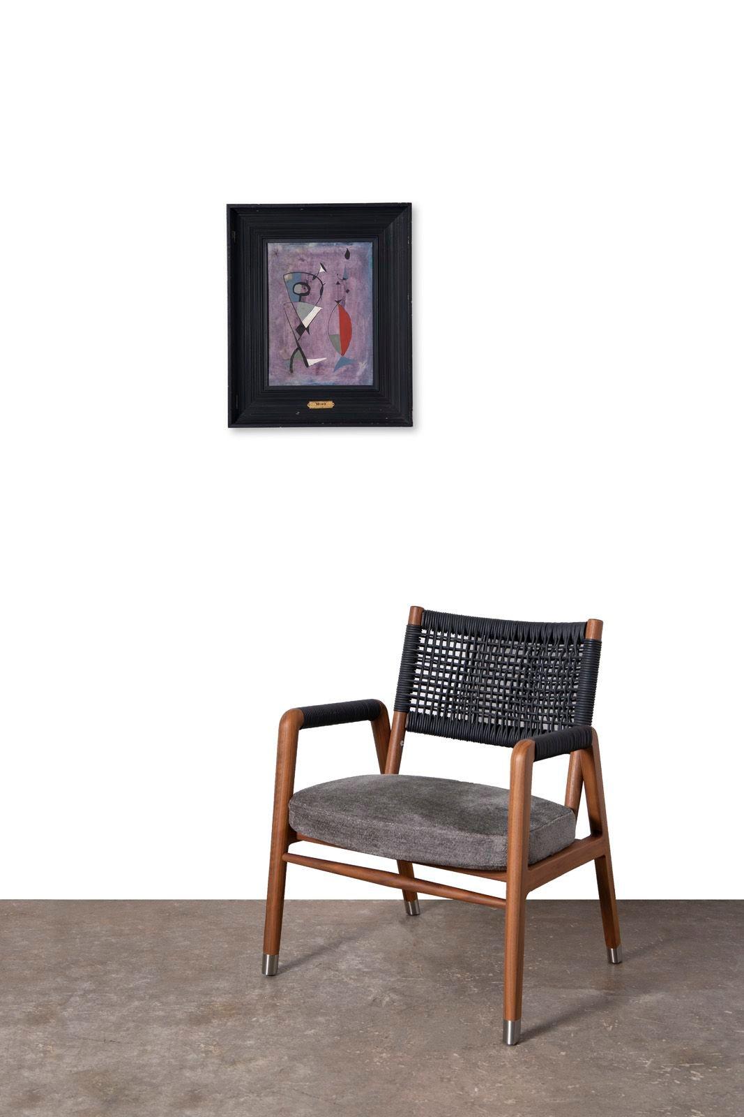 Mixed Media Painting on Paper After Joan Miro 1950s For Sale 1