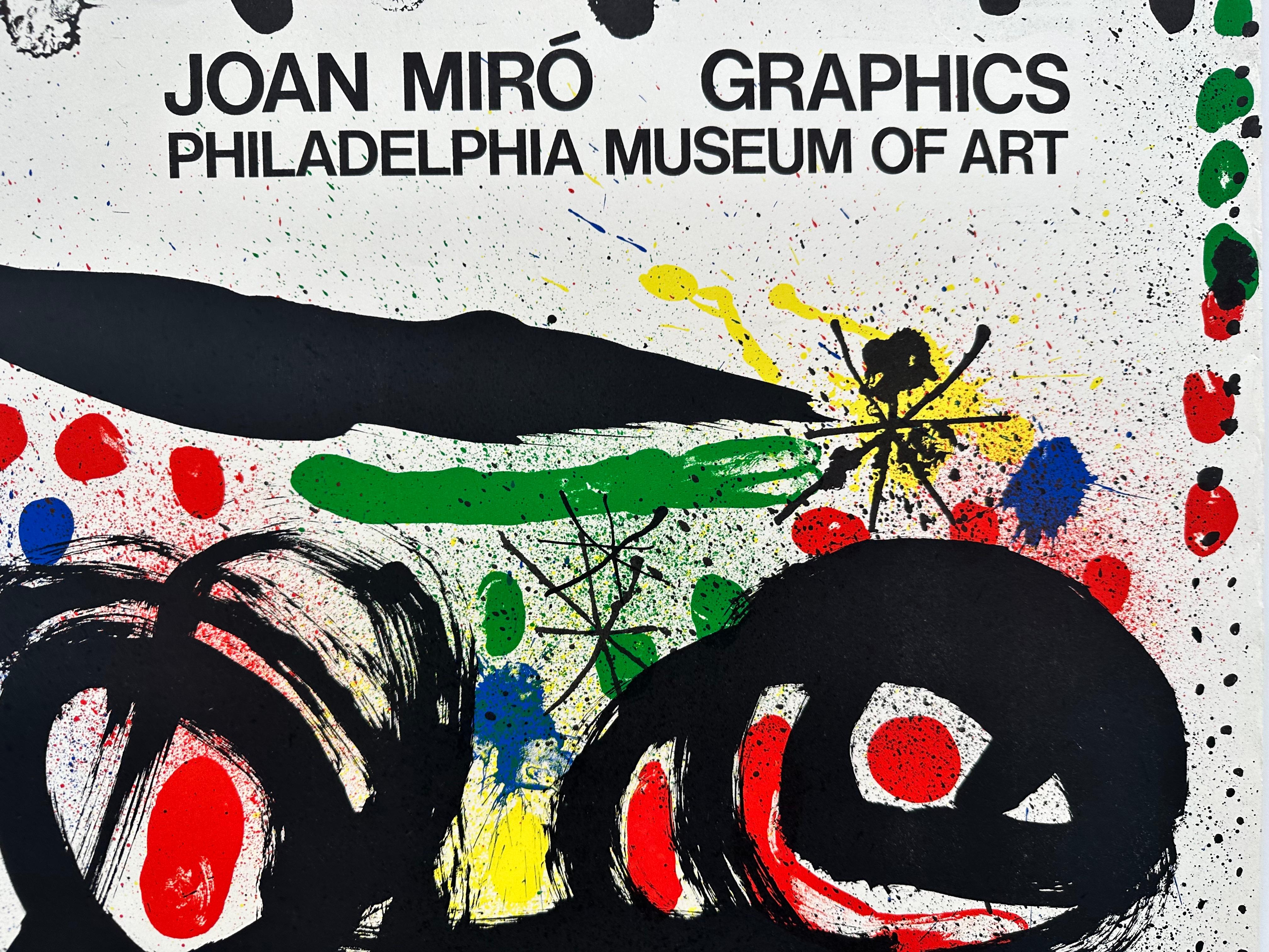 1966 Exhibition Poster Philadelphia - Print by (after) Joan Miró