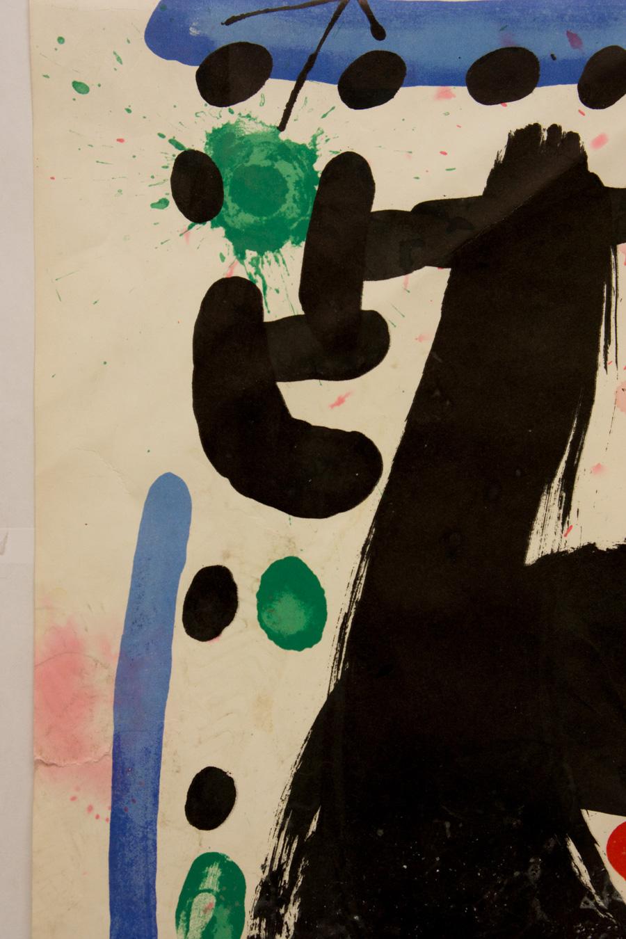 Atelier Mourlot, Joan Miro - Expressionnisme abstrait Print par (after) Joan Miró