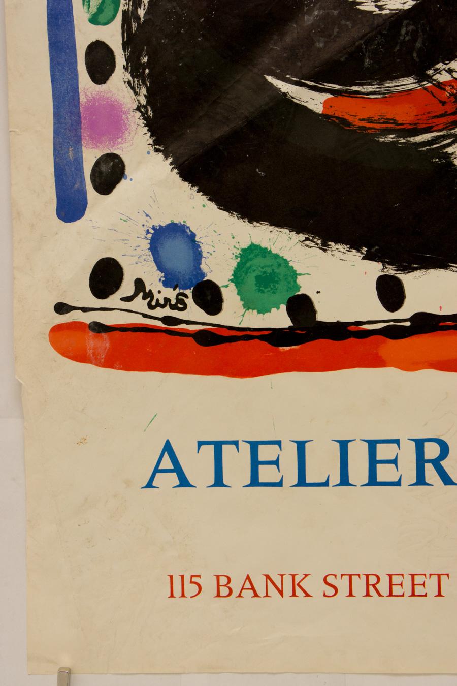 Atelier Mourlot, Joan Miro - Beige Print par (after) Joan Miró