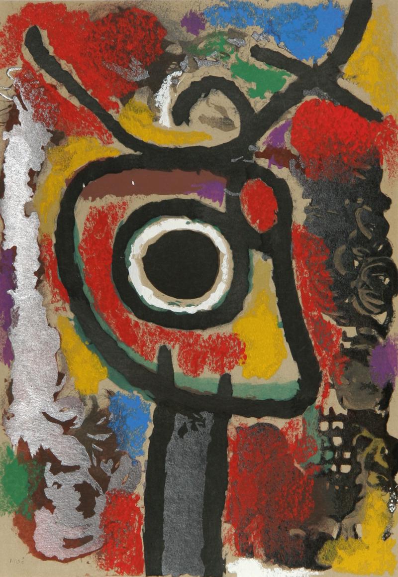 Cartones 25: Personnage et Oiseau - Print by (after) Joan Miró