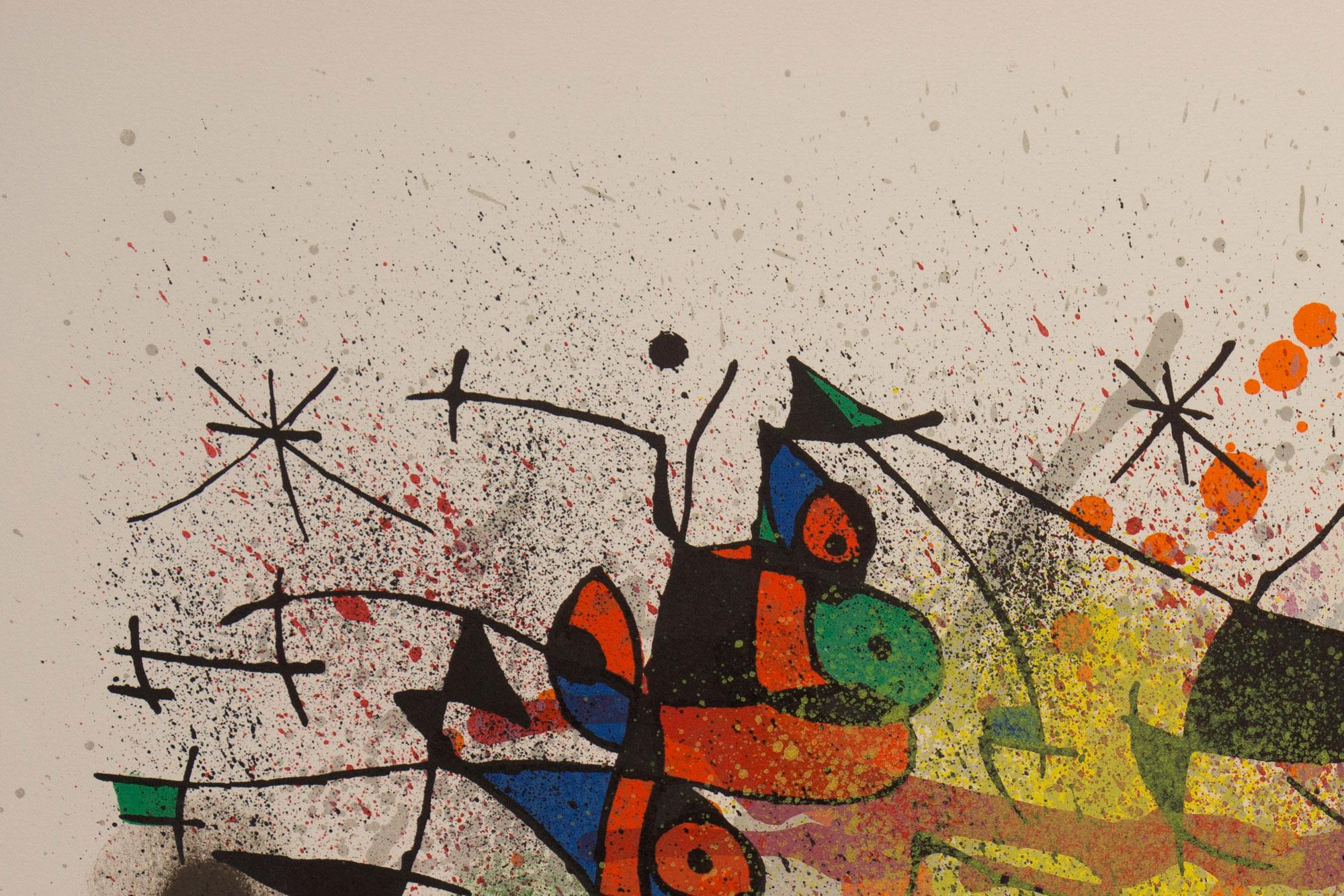 Ceramiques (M.928) - Beige Abstract Print by (after) Joan Miró