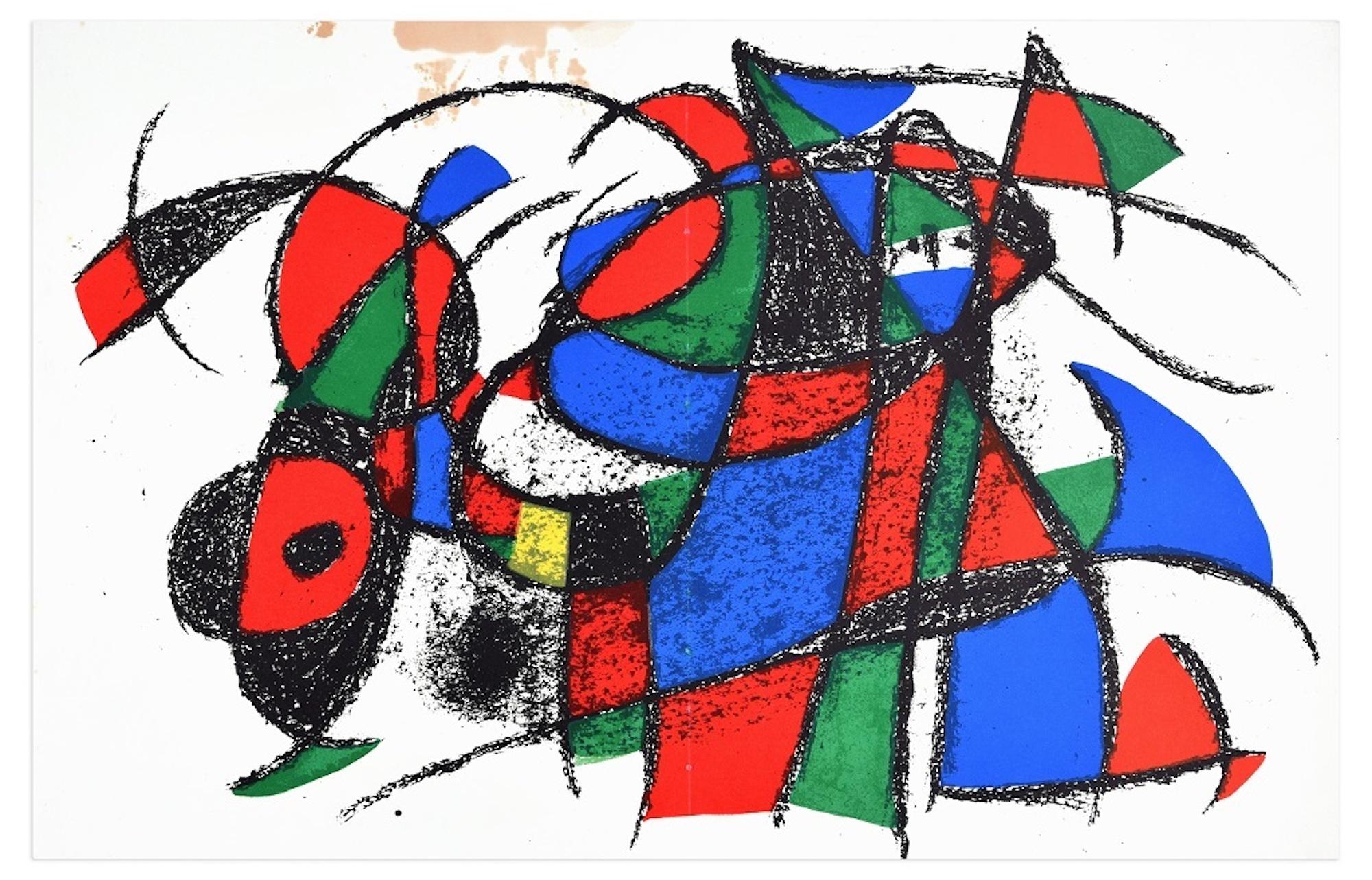 Composition - Lithograph by Joan Mirò - 1974