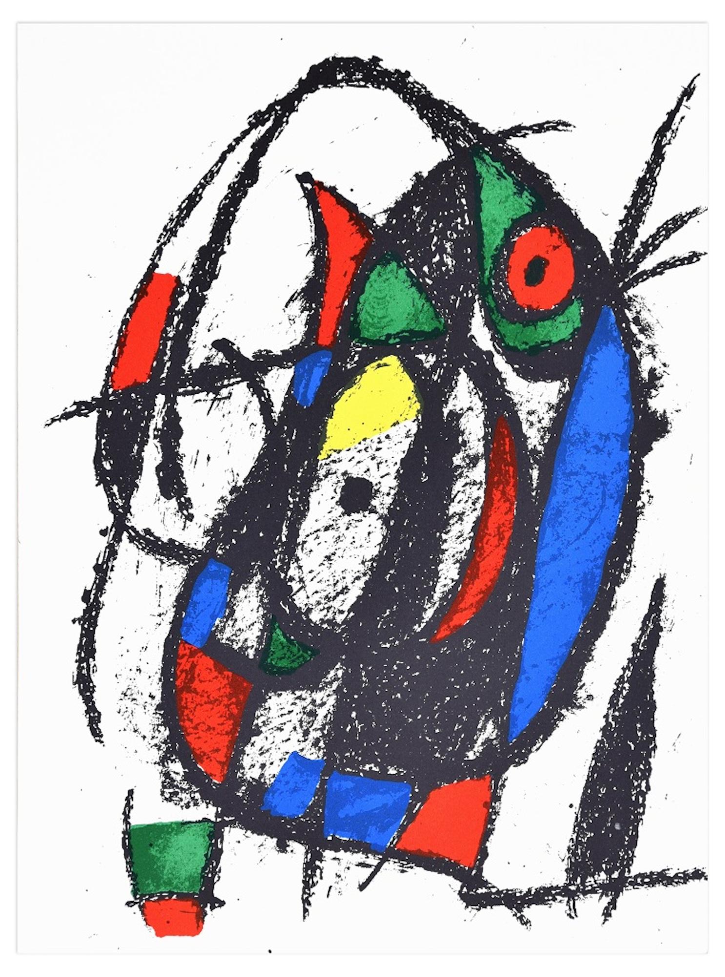 (after) Joan Miró Abstract Print - Composition - Original Lithograph by Joan Mirò - 1974