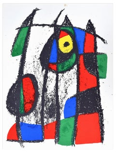 Composition VII - Original Lithograph by Joan Mirò - 1974